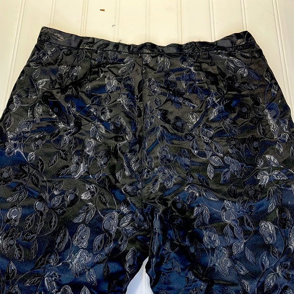 Marc Jacobs Black Satin Jacquard Dress Pants Size 6 - Picture 6 of 12